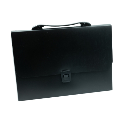 Birotică și Papetărie - Servieta plastic CNX, cu maner, plastic negru, rigid, 4cm