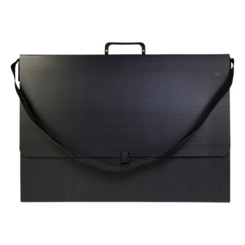 Birotică și Papetărie - Servieta plastic rigid Starpak, cu maner, B3, 3cm, negru