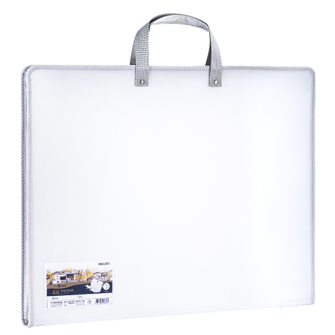 Birotică și Papetărie - Servieta pp pentru portofoliu pictura 440x350x35mm alba deli