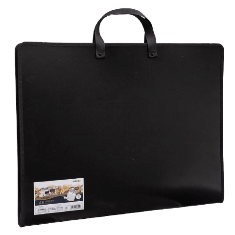 Birotică și Papetărie - Servieta pp pentru portofoliu pictura 590x460x35mm neagra deli