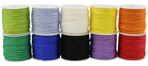 Art & Craft si Artizanat - Set 10 bobine snur colorat diam 1.5 mm