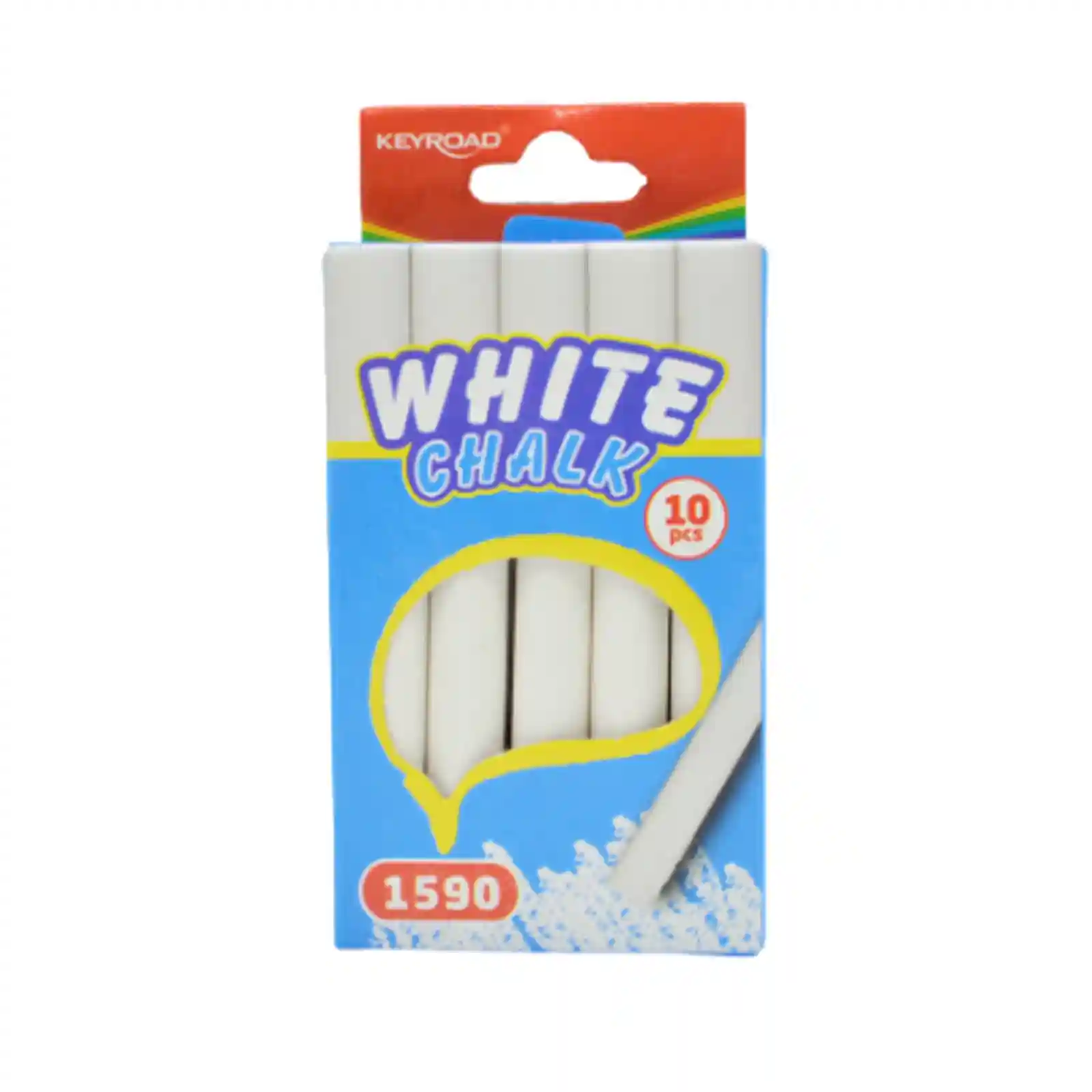 Table, Creta, Bureti si Sabloane Scolare - Set creta alba fara praf, pentru tabla neagra sau asfalt