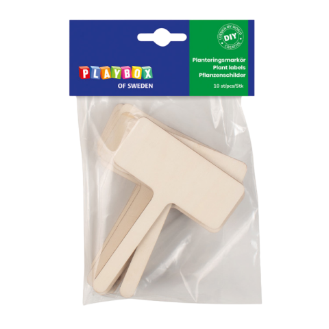 Art & Craft si Artizanat - Set 10 etichete tip placuta din lemn, gradinita, scoala