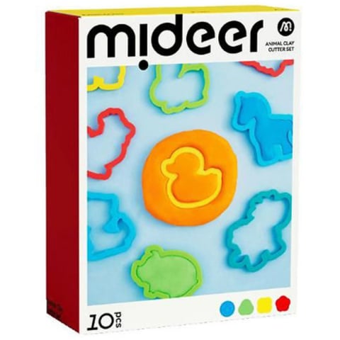 Jucării și Jocuri pentru copii - Set 10 Foreme pentru Plastilina Mideer MD1543 – Accesorii Modelaj Animale pentru Copii