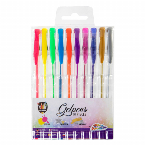 Rechizite Școlare - Set 10 pixuri cu gel