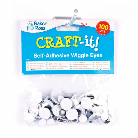 Seturi creative pentru copii - Set 100 ochisori mobili autoadezivi - Baker Ross