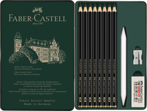 Set 11 buc creion grafit mat pitt faber-castell [1]