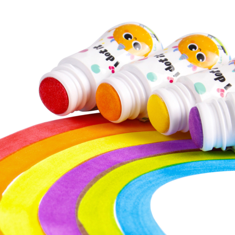 Set 12 Carioci Superdots Lavabile, 25ml, Varf 18mm, Art Markers, Carduri de Colorat Incluse [2]