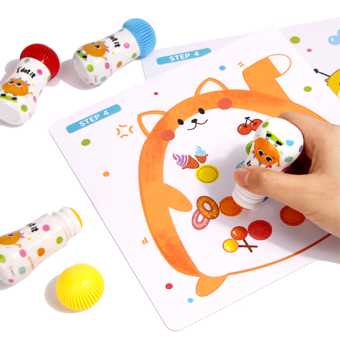 Set 12 Carioci Superdots Lavabile, 25ml, Varf 18mm, Art Markers, Carduri de Colorat Incluse [3]