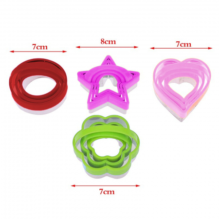 Set forme pentru taiat aluatul, colorate, 12 buc/set - Micostore.ro [3]
