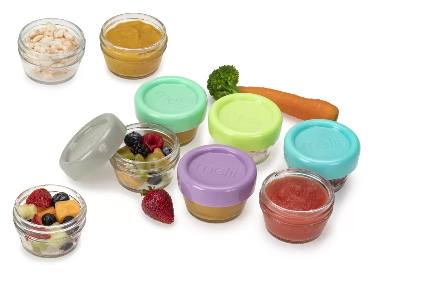 Set 12 recipient sticla pentru hrana bebe, melii, 59 ml, varsta de la 6 luni la 6 ani [6]