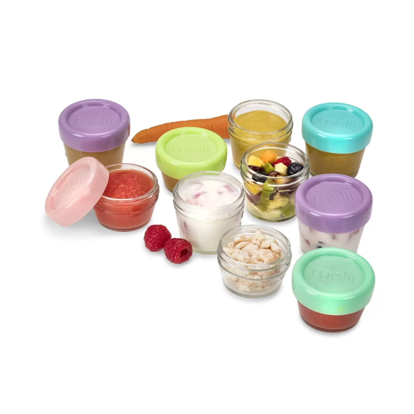 Set 12 recipient sticla pentru hrana bebe, melii, 6*59 ml + 6*118 ml, varsta de la 6 luni la 6 ani [3]