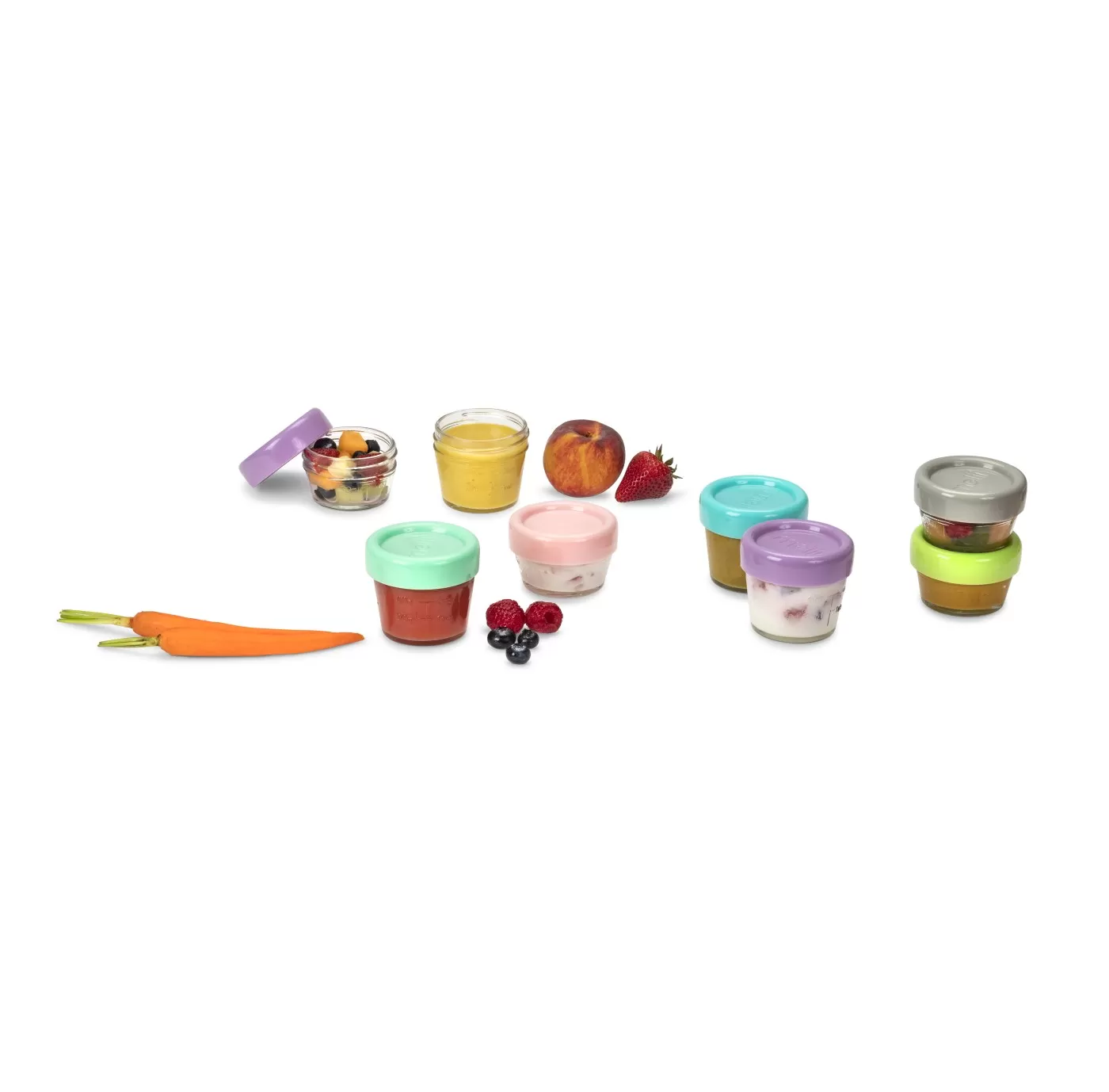 Set 12 recipient sticla pentru hrana bebe, melii, 6*59 ml + 6*118 ml, varsta de la 6 luni la 6 ani [5]