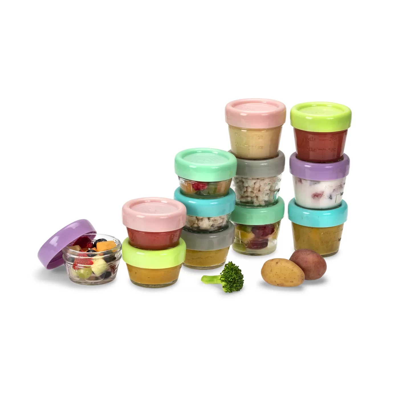 Set 12 recipient sticla pentru hrana bebe, melii, 6*59 ml + 6*118 ml, varsta de la 6 luni la 6 ani [4]