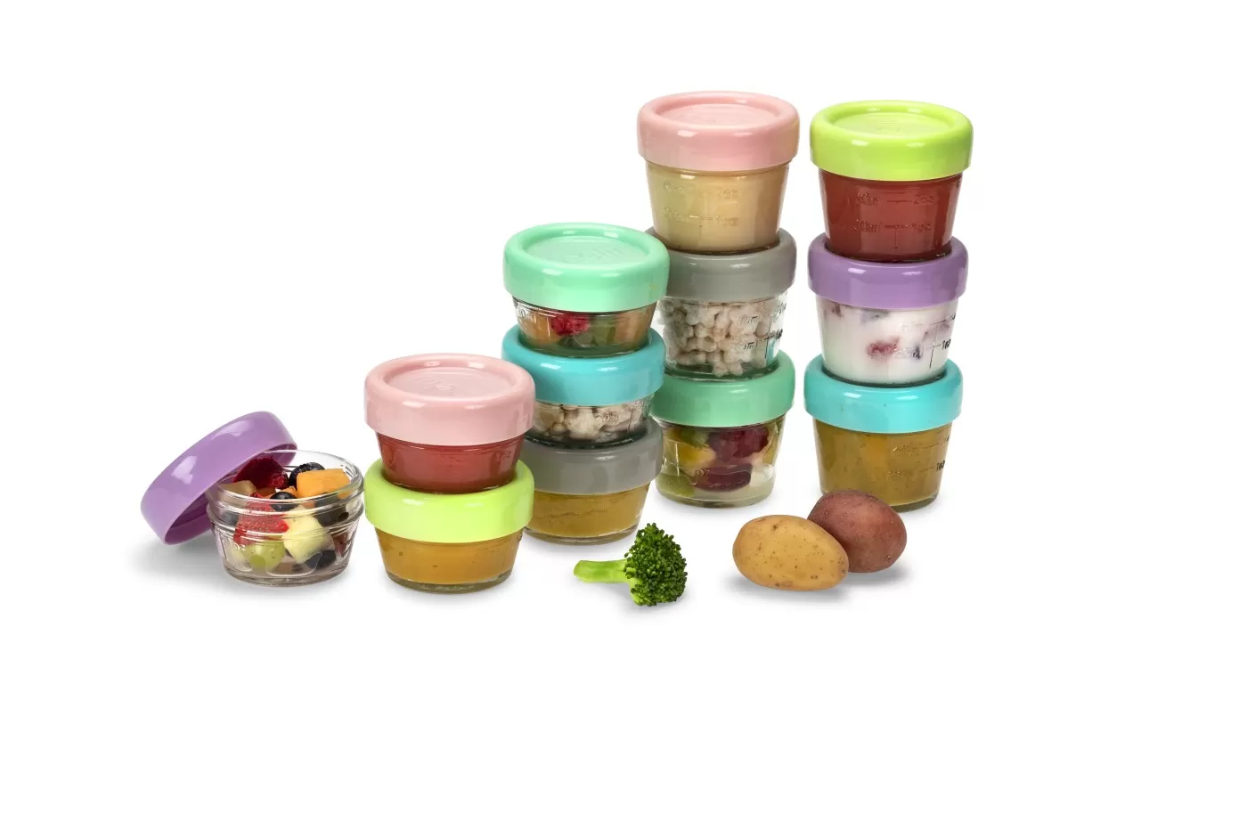 Set 12 recipient sticla pentru hrana bebe, melii, 6*59 ml + 6*118 ml, varsta de la 6 luni la 6 ani [8]