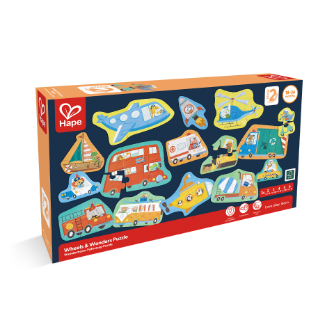 Set 15 puzzle-uri cu vehicule (18-36 luni) pentru copii  varsta 18 luni+ [1]