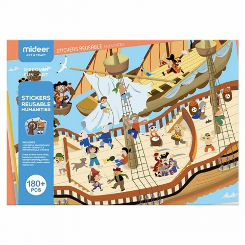 Set 180 Abțibilduri Reutilizabile - Stickere și Autocolante Creativ pentru Copii [1]