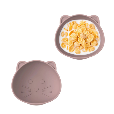 Set 2 castronele cu ventuza silicon melii luxe, model pisica [1]