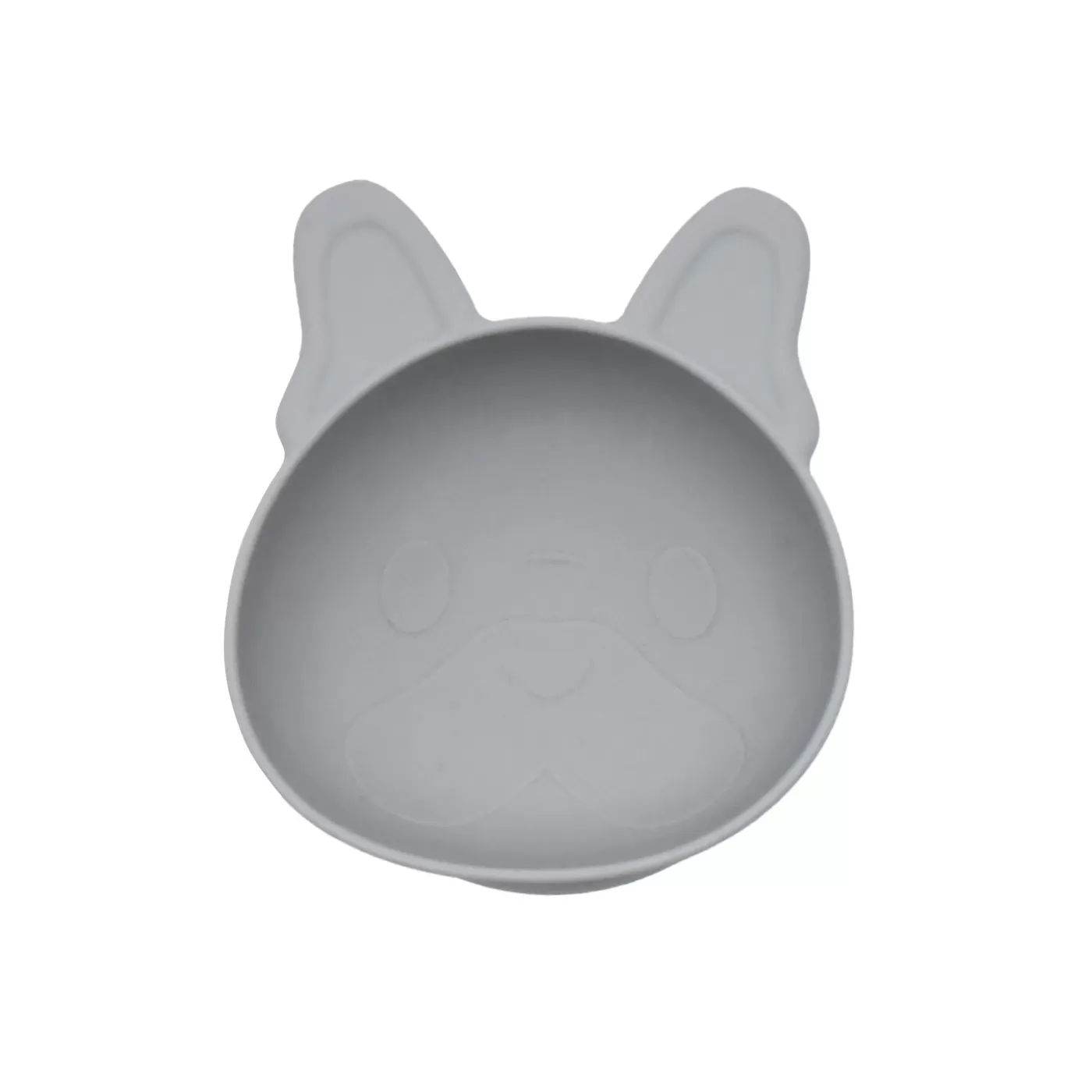 Diversificare si Ingrijire Bebe - Set 2 castronele cu ventuza silicon melii model bulldog, varsta de la 6 luni la 6 ani