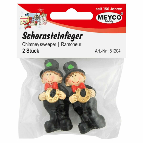 Figurine de pictat, Ipsos, Lemn - Set 2 figurine - Cosar, din rasina, 5 x 2 cm, Meyco 81204