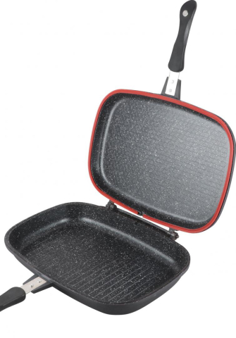 Set 2 garnituri silicon, pentru tigaie dubla, 112 cm, cooking by heinner [2]