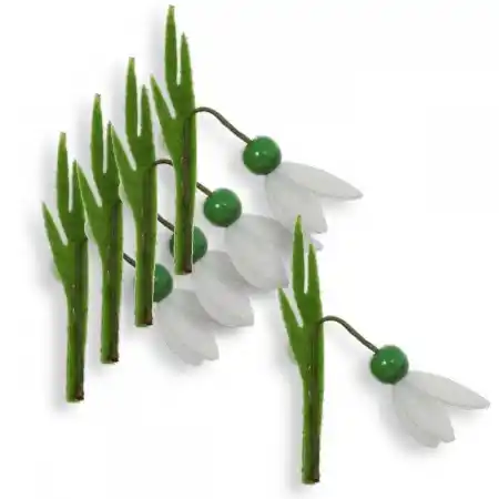 Accesorii Craft - Set Ghiocei din pasla, fetru cu adeziv, 2 buc Micostore.ro
