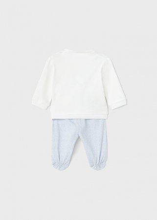 Set 2 piese, bluza cu maneca lunga si pantaloni, Avion Brodat [2]