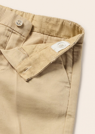 Set 2 piese, Camasa cu maneca lunga si bermude, Beige Dots [4]