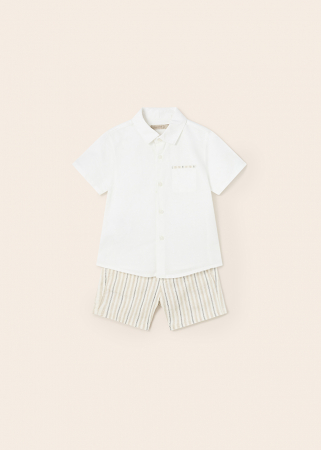 Set 2 piese, camasa cu maneca scurta si bermude, Casual Fresh [3]