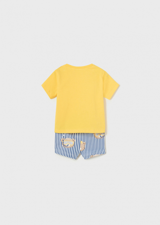 Set de baie bebelusi, tricou si pantaloni de plaja, Pineapple [2]