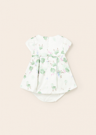 Set 2 piese, Rochie si Chilotei bebe fete, Floral, Primavara [2]