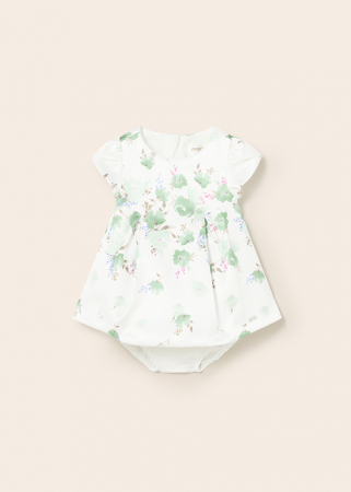 Set 2 piese, Rochie si Chilotei bebe fete, Floral, Primavara [3]