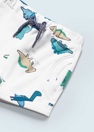 Set Tricou si Pantaloni Scurti,Dinozauri,Bumbac,Baieti 0-18 Luni [2]