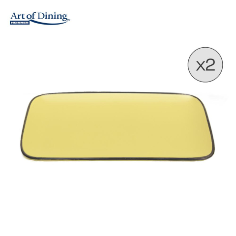 Platouri de bucatarie - Set 2 platouri ceramica 32x20 cm, medeea, art of dining