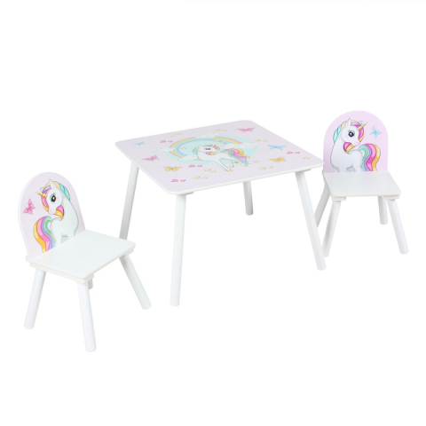 Set 2 scaune +birou unicorns, u-grow [1]