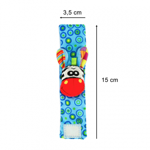 Set 2 Sosete si 2 Bratari Zornaitoare Bebelusi – Animale Vesele, 0+ Luni [9]