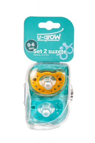 Diversificare si Ingrijire Bebe - Set 2 suzete silicon 0-6 luni
