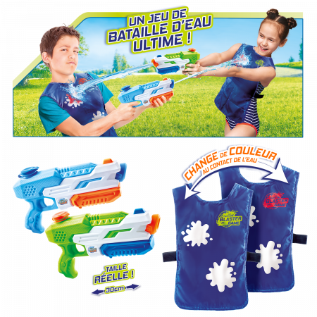 Set 2 Veste Extra pentru Blaster Game Joc cu Apa Distractiv [2]