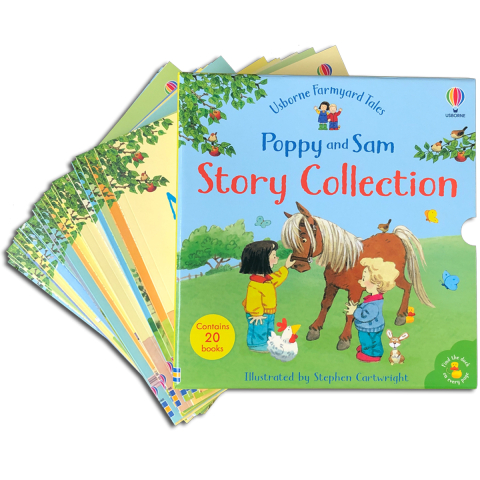 Cărți de povești pentru copii - Set 20 de Carti, Colectia de Povesti Poppy si Sam, Poppy and Sam Story Collection, 2 Ani+