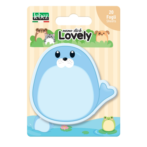 Set 20 memostick in forme Lovely din hartie, 6 modele (96 blistere/display) [6]