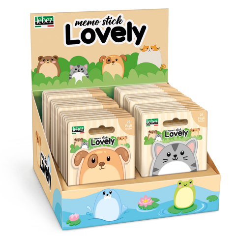 Birotică și Papetărie - Set 20 memostick in forme Lovely din hartie, 6 modele (96 blistere/display)