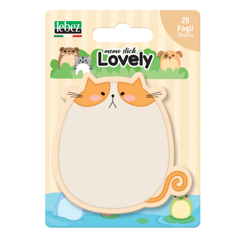 Set 20 memostick in forme Lovely din hartie, 6 modele (96 blistere/display) [4]