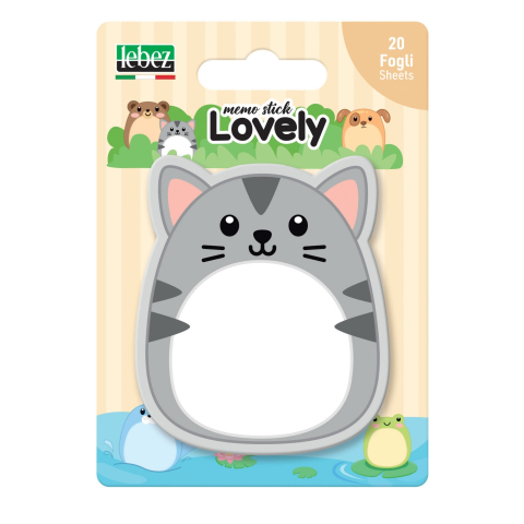 Set 20 memostick in forme Lovely din hartie, 6 modele (96 blistere/display) [5]