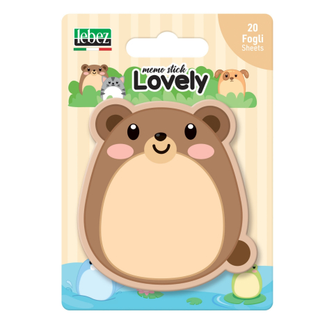 Set 20 memostick in forme Lovely din hartie, 6 modele (96 blistere/display) [3]