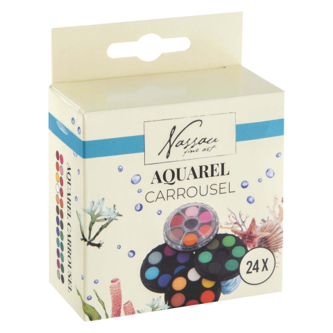 Art & Craft si Artizanat - Set 24 acuarele - Carusel