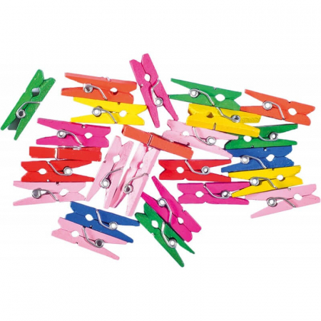 Set carlige din lemn, colorate pentru activitati craft [1]