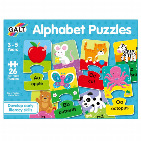 Jucării și Jocuri pentru copii - Set 26 de puzzle-uri Alfabet (2 piese)