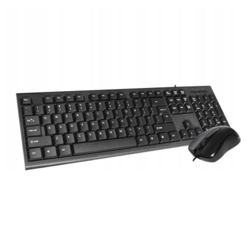 Periferice IT - Set 2in1 - tastatura + mouse 1200dpi, Omega OKM09 / 45545, USB, negru