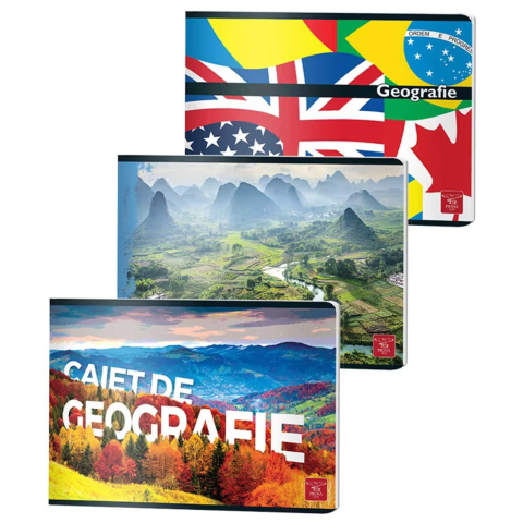Caiete - Set 3 x Caiet de Geografie, A5, 24 File, Clasele Primare