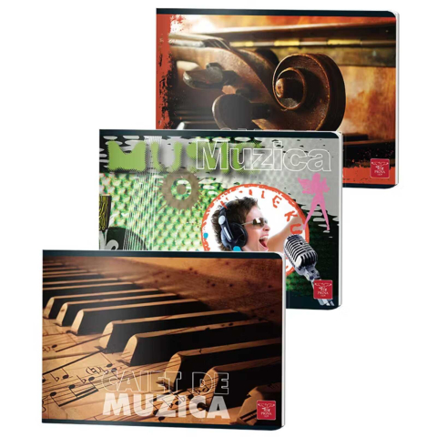 Caiete - Set 3 x Caiet de Muzica, A5, 24 File, Pigna